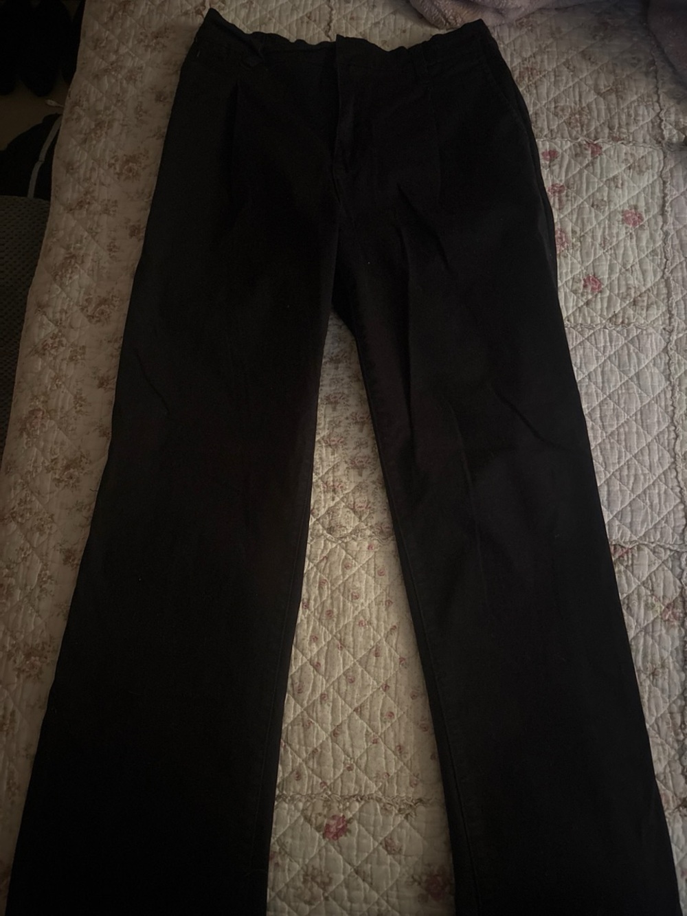 Sky and Sparrow Women's Black Straight-Leg Dress Pants